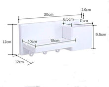 AINIYF Bagno Bagno Doccia Mensola Organizzatore Muro Recinzione Foro di Scarico plastica Ambientale Cellulare Slot Agganciare Nail-Free Foratura No Trace Incollare 2 Modelli 1 Layer (Dimensioni: 2#)