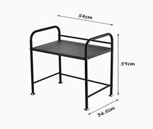 LYM &ripiano di stoccaggio Ripiano da Cucina, ripiano Multifunzione for Forno a microonde Ripiano for Uso Domestico in Acciaio Inossidabile -2 Strati Scaffale di Finitura