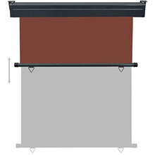 UnfadeMemory Tenda Laterale Tende Protettive Resistente all'Acqua ed ai Raggi UV per Terrazzo 140x250 cm Marrone