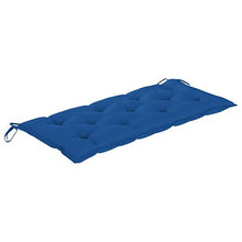 vidaXL Cuscino per Dondolo Blu 120 cm in Tessuto