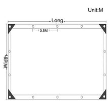BAIYINNG Telone Telo Copertura, Facile Pulire Resiliente Trasmissione Luce Protezione Ambientale Impermeabile Prova Vento Resistenza Freddo Tenere Caldo PVC Panno Antipioggia, 13 Dimensioni