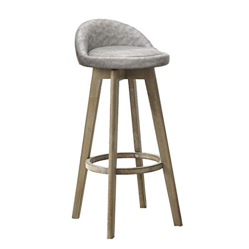 XIN CHANG LWH Sgabello da Sgabello, Sedia da Salotto in Legno in Stile retrò con Sgabello da Bar dello Schienale for Cucina Sala da Pranzo Patio conservatorio, Altezza del Sedile: 73 cm (Color : #7)