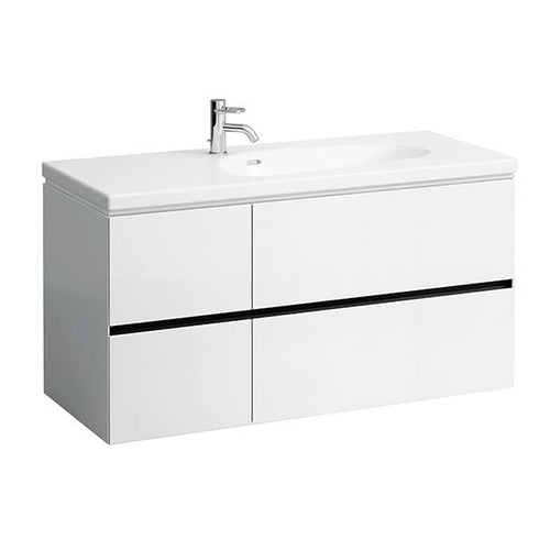 Laufen Palomba Mobiletto per lavabo 814806, Senza Base, 4 cassetti, 575x1185x495, colorazione: Ciliegio Vermont Scuro - H4073041802221