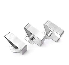 Meirrai Morsetti per Tovaglie in Metallo per Esterni Morsetti per Tovaglie in Acciaio Inossidabile Morsetti per Tovaglie Morsetti per Tavoli Copritavolette, 4 Pezzi (Tableware)