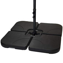 BB Sport Pesi per Ombrellone Base per Parasole per ombrellone a baccio - Nero 60 Litri / 80 kg - Possono Essere riempiti con Acqua o Sabbia