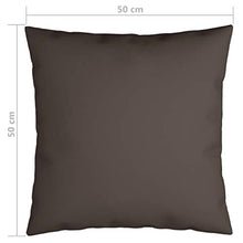 Buyounger Cuscini Decorativi 4 pz Grigio Talpa 50x50 cm in Tessuto