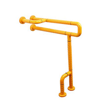 Senza Barriere Maniglioni per WC, Equilibrio Skid Temperatura Ambiente Corrimano del Bagno Maniglia Supporto Sicurezza in Acciaio Inossidabile per Anziani Bambini Disabili Gestante,Giallo