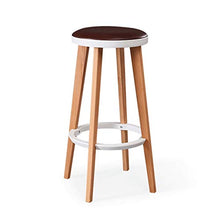 Sgabello da bar Bar Stool in Legno High Bar Sedia di Legno Solido Creativo Bar Stool Tempo Libero Bar Sedia Moderno (Color : A)