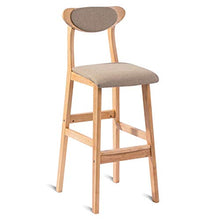 X.Home.Bar stool XZGang Legno Solido Sgabello, Velluto Cuscino e Copertura della Sedia in Lino, e Copertura della Sedia Lavabile Amovibile, 40 * 45 * 100 Centimetri Crea Vita Semplice