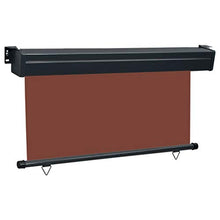 UnfadeMemory Tenda Laterale Tende Protettive Resistente all'Acqua ed ai Raggi UV per Terrazzo 140x250 cm Marrone