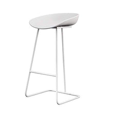 GYPPG Seggioloni per Ufficio dal Design Moderno - Sgabello Bar con Schienale Basso Base in Metallo con Schienale Basso - Seduta ergonomica in plastica
