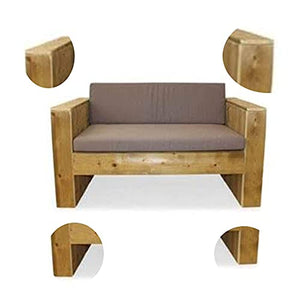 Rowick - Divano in legno per esterni, stile traversa, in legno, trattato per uso esterno