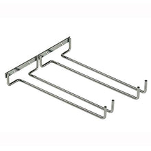 LVPY Porta bicchiere in vetro, Hanger Champagne vetro Rack, 27 x 12.5 x 8.5 cm, Argento