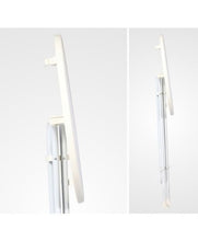 Savannah - Tavolino da bar con rivestimento elasticizzato, diametro 80 cm, colore: bianco crema