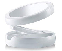 UYZ Specchio per Trucco a LED Specchio per Trucco a Doppia Faccia con Luce di riempimento Pieghevole Specchio Portatile da 10 Volte