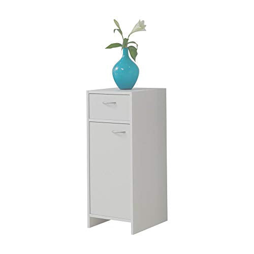 13Casa - Fresh A2 - Mobiletto bagno. Dim: 32,5x33x79 h cm. Col: Bianco. Mat: Nobilitato.