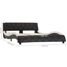 SKM Giroletto Nero e Bianco in Similpelle 160x200 cm (35.4kg)