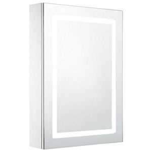 Festnight Armadietto Bagno con Specchio e LED,Pensili Bagno,Mobile Specchio Bagno,Specchiera Bagno con Luce,Mobiletto Bagno Pensile,Mobiletto Bagno con Specchio,Specchio Bagno con Mensole 50x13x70 cm