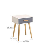 LICHUAN Nordico Bedsideside-Table Armadio da Comodino Mini Armadio di stoccaggio Easy Assembly Cabinet Cabinet da Comodino, Tavolino con cassetto