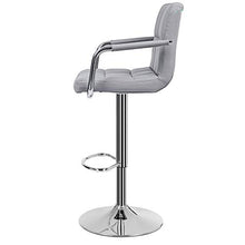 SONGMICS 1 x Sgabelli da Bar Cucina in finta pelle Regolabile Girevole con Schienale Gris LJB93G-1, beige, finta_pelle