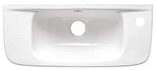 Lavabo sospeso in ceramica, piccolo bianco, 51 x 22 cm, WC per gli ospiti