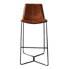 XIAOQIAO Sgabello da Bar, sgabelli Alti da Cucina Moderni, Sedia da Pranzo con Schienale su Gambe in Metallo con poggiapiedi Imbottito Morbido, Altezza Seduta 65 / 75cm