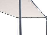 SORARA Milano Parete Gazebo | Sabbia | Black Frame | 285 x 400 cm (DXW) | Modern Style Outdoor baldacchino e Shelter Pergola Pavilion