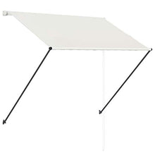 UnfadeMemory Tenda da Sole Retrattile con LED Resistente all'Acqua e ai Raggi UV 200x150 cm Crema