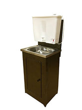 Lavabo Mobile in acciaio inox, acqua calda