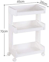 AINIYF Bagno Bagno Doccia Mensola Organizzatore Pavimento Indipendente Punch Multifunzione Cellulare Scarico in plastica da Cucina 3/4 Tier Bianco