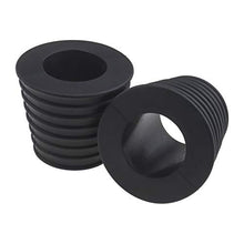 2 x ombrello in gomma nera cono cuneo per base ombrellone stand patio tavolo foro anello plug adatto 38 mm diametro palo ombrello