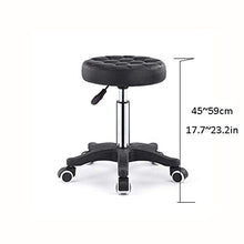 Poltrone Nubao Girevole di Bellezza Sgabello su rotelle, Bellezza Terapista Sgabello con Red Cuoio Sintetico dei sedili, Altezza Regolabile 45-59 cm, Peso 160 kg supportati, Beauty Therapist Stoolfor