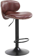 Yxsd Bar Stool cuoio 360 ° girevole Sgabelli sedia Pianale da cucina Colazione Altezza regolabile PU sedile posteriore Sgabelli sedie for esterni in similpelle / acciaio cromato poggiapiedi Café base