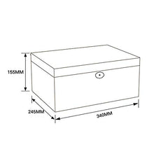 Minmin Temperatura Cigar Humidor Cedar Rose Red elettronico e umidità Meter 100CT Capacità Cigar Box, 340x245x155mm accessori del sigaro (Size : 340x245x155mm)