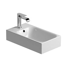CHRIS BERGEN | Piccolo lavabo | Piccolo lavabo da appoggio | per il bagno degli ospiti – in ceramica – Larghezza: 45 cm