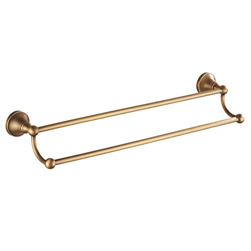 Rame portasciugamani antico in ottone Portasciugamani appeso portasciugamani asciugamano appendiabiti doppio ripiano asciugamano appeso può essere personalizzato 50cm