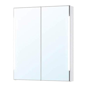 Ikea Storjorm - Armadietto a specchio con 2 ante e luce bianca 202.500.69, misura 31 1/2 x 15 1/2 x 87 3/4 "