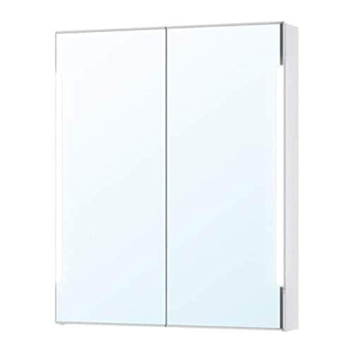 Ikea Storjorm - Armadietto a specchio con 2 ante e luce bianca 202.500.69, misura 31 1/2 x 15 1/2 x 87 3/4 