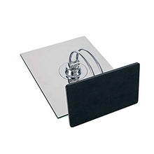Luyshts Specchio cosmetico Specchio Quadrato Argento monocorpo in Acciaio Inox Argento + Specchio in plastica ABS Specchio cosmetico for la casa Specchio da banco