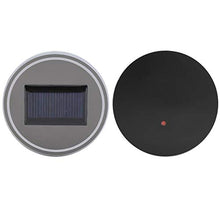 Rockyin La Luce Solare del LED Trim 2 Pezzi Acrilico Tazza del Rilievo della Bottiglia Passepartout Inferiore for Tutti i Modelli Auto (Red)