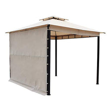 Milani Home s.r.l.s. Gazebo da Giardino Antigua 3,3 X 3,3 in Metallo Completo di Tettoia Apribile E Doppio Tetto