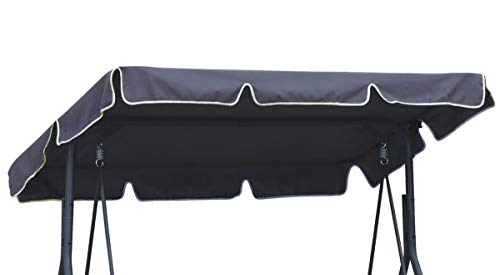 Ferocity Universale Tetto del Dondolo da Giardino Ricambio Ricambi tettuccio Tetto Dondolo Copertura Superiore baldacchino Dimensione 210 x 145 cm Grafite [101]