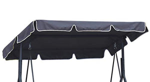 Ferocity Universale Tetto del Dondolo da Giardino Ricambio Ricambi tettuccio Tetto Dondolo Copertura Superiore baldacchino Dimensione 210 x 145 cm Grafite [101]