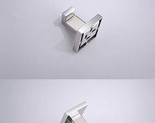 KTMK Set da Bagno in Acciaio Inox Set di 4 Articoli Portasciugamani Porta Carta Gancio Porta Accappatoio Cromo/Pennello/Finitura Nera, Nero
