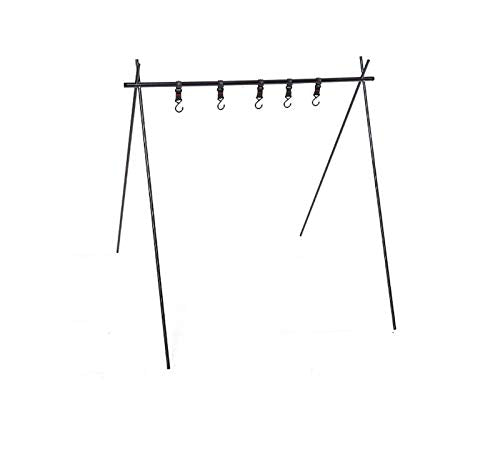 GGTT Pennello da Campeggio Pieghevole da Esterno Leggero Scaffale in Lega di Alluminio Appendiabiti Appendiabiti Pentole Equipment Hanging Rack Triangle Rack (Size : Large)
