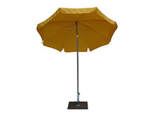 Maffei Art 12 Borgo, ombrellone Rotondo Diametro cm 200, Tessuto polyma, Made in Italy. Colore Giallo