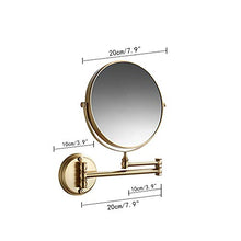 Bathroom mirror Specchio Bagno Nordico in Ottone Lente d'Ingrandimento Dorata Specchio da Parete Specchio per Il Trucco di Bellezza