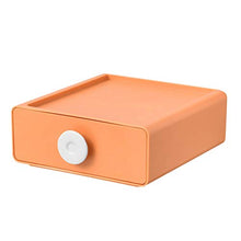 Aosong - Scatola portaoggetti da scrivania innovativa, in plastica, per ufficio, trucco, gioielli, cosmetici, occhiali, strumenti, penne, 21 x 20 x 8 cm