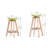 CSQ-Confortevole Casa Sgabelli, Solide Gambe in Legno di feci Ristorante Bar Sgabello Creativo Reception Sgabello può ruotare Libero Sgabello/Altezza Seduta: 63 / 73CM Mobili Decorativi