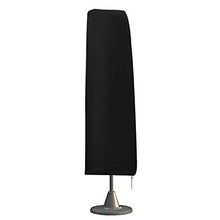 Copertura per Ombrellone, Fodera Protettiva per Ombrellone Oxford 210D Copriombrellone Copertura per Ombrellone con Zip, Impermeabile Traspirante Resistente allo Strappo (190 x 30 x 50 cm) - Nero
